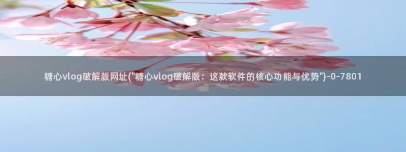 糖心vlog下载软件：糖心vlog破解版网址(\