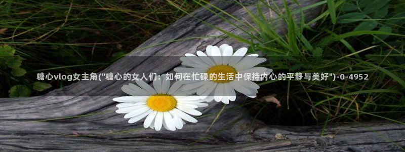 vlog糖心小桃：糖心vlog女主角(\
